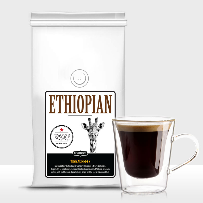 RSG Ethiopian Coffee42lbs Bags (Whole Bean) Cadillac Coffee Company
